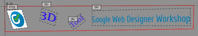 Google Web Designer - Nach der 3D Bearbeitung