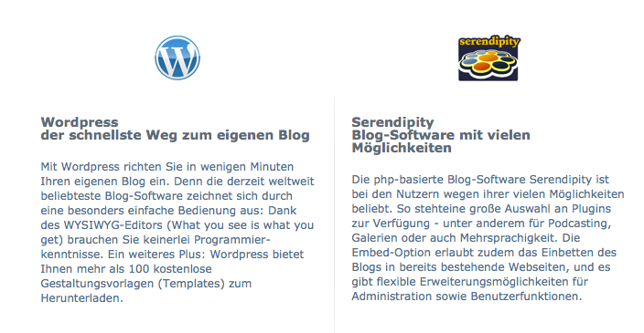 WordPress und Serendipity gehören zu den weltweit beliebtesten Blog-Anwendungen.