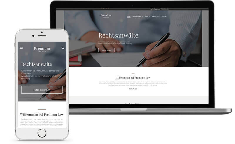 Website Builder, Template for Lawyer Website