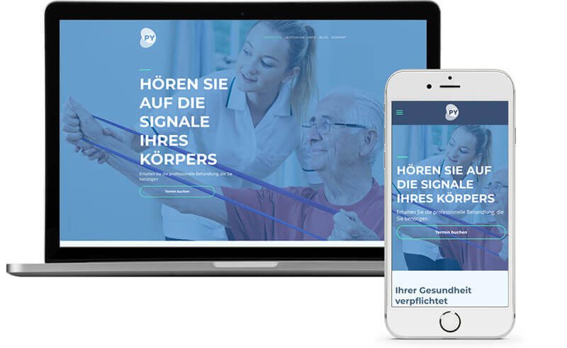 Arzt-Template, Homepage-Baukasten
