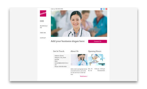 Template for Doctor/doctor's office Website