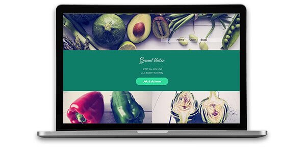 Homepage-Baukasten, Food Blog Template