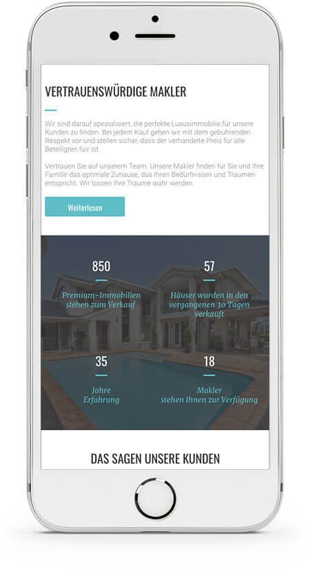Website Builder, Real Estate Template for iPhone