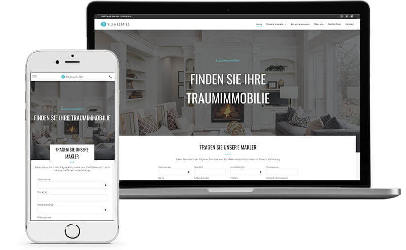 Website Builder, Real Estate Template