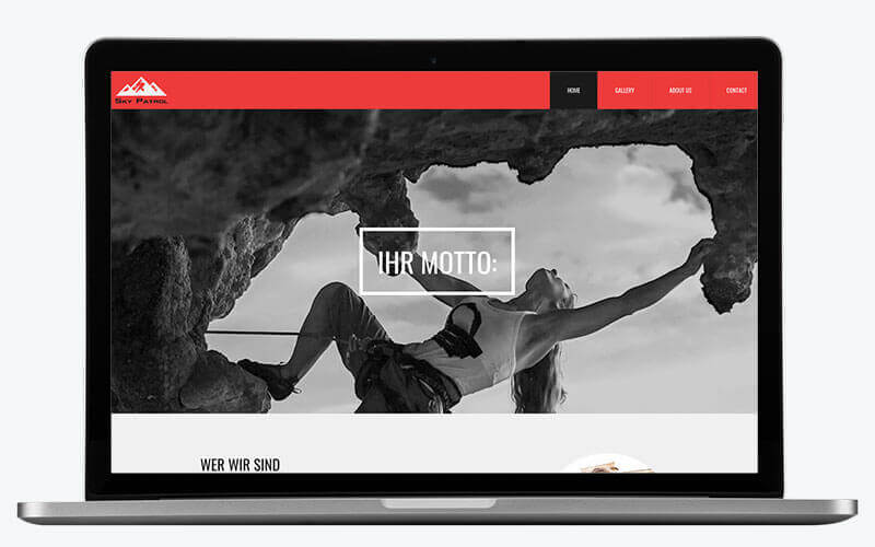 Website Builder, Template for club website