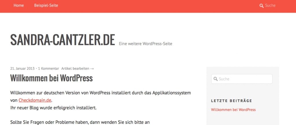 No problem even for laypeople: Themes can be installed with just a few clicks in WordPress. Screenshot: Sandra Cantzler
